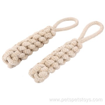 Hemp Rope Toy with Handle Dog Chew Toy